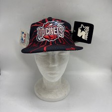 VTG 90’s Houston Rockets NBA STARTER Collision Shatter SnapBack Deadstock Hat