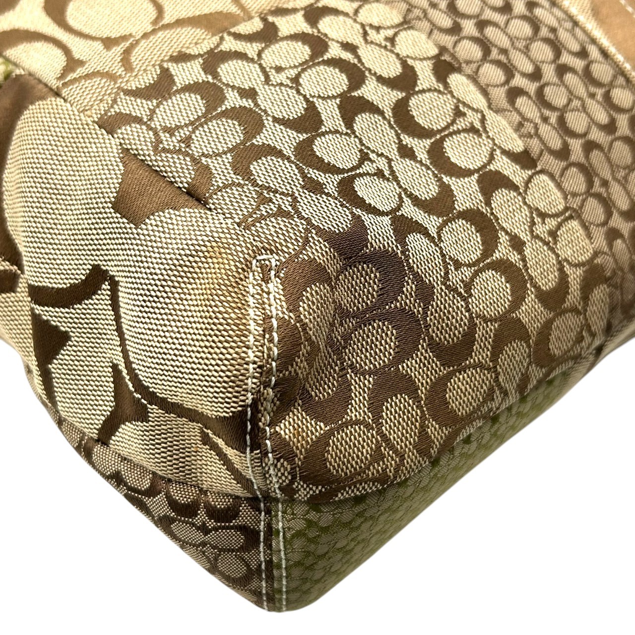 Authentic COACH Patchwork Signature Tote Bag 1008… - image 12