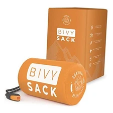 Survival Mylar Bivy Sack Portable Prepper Gear - Emergency Sleeping Bag 