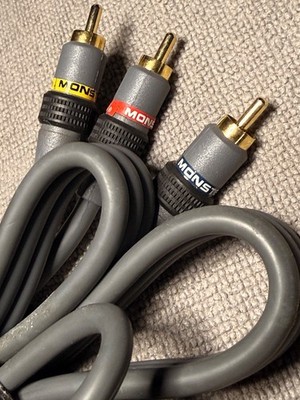 Monster Cable Interlink 100 RCA Stereo Audio Cable - 5ft (Excellent Condition)