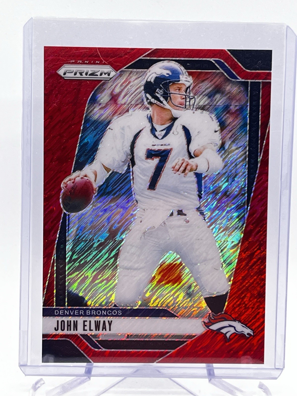 2024 Panini Prizm John Elway Red Shimmer /35 #89