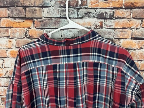 Vintage Ralph Lauren klassische Passform Madras kariertes lässiges Button-Down-Hemd 5XB groß - Bild 8 von 11