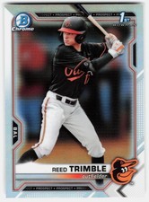 2021 Bowman Draft Chrome Refractor Reed Trimble #BDC-144 Baltimore Orioles