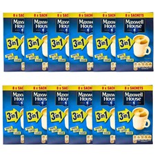 Maxwell House Instant 3 in 1 Sugar Coffee 8 Sachets 11g per Box  Select Pack