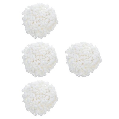 Set of 4 Einweg-wattebällchen Eye Make -up -Entfernerpolster Baumwollkugeln