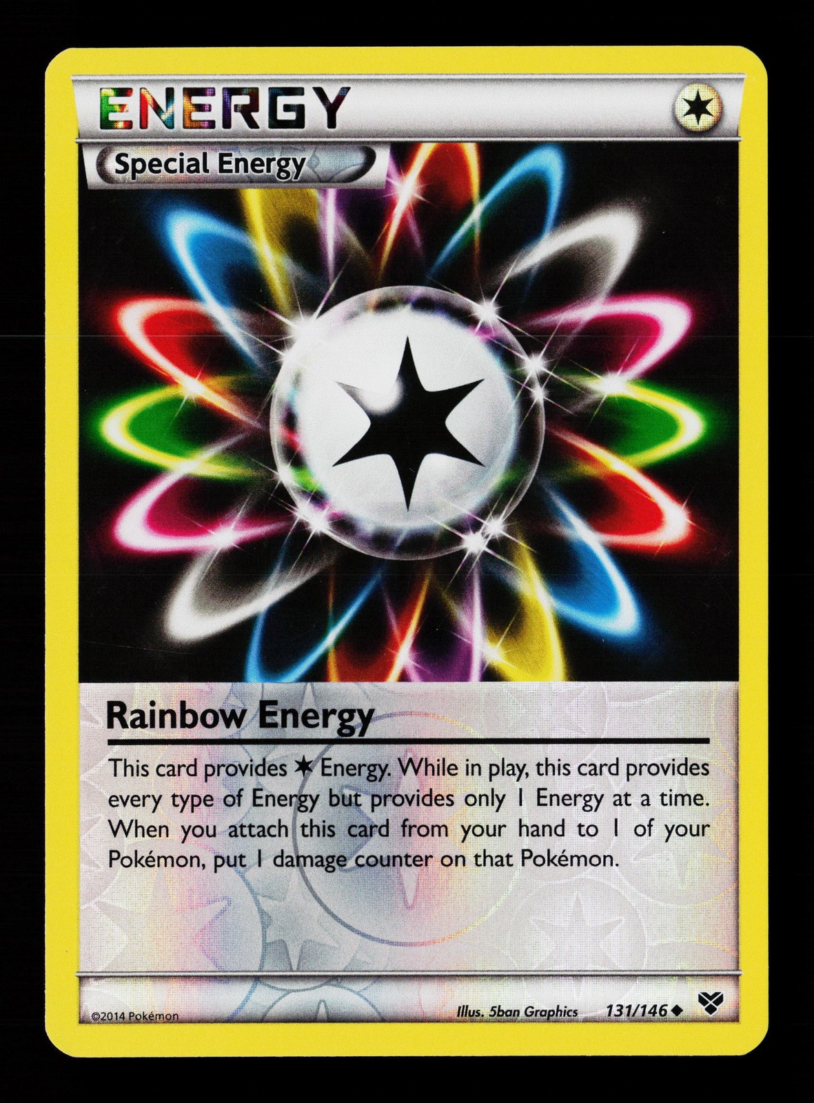 Rainbow Energy 152/162 Reverse Holofoil BREAKthrough Pokemon Card -B2