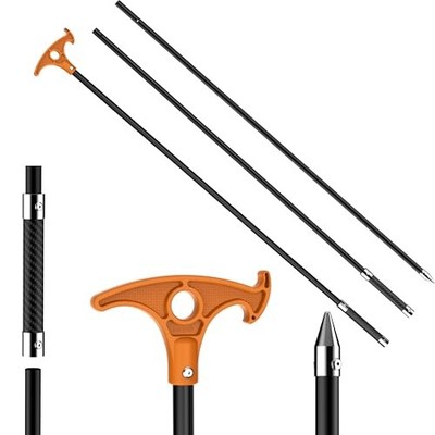itayak 8.39'/12.3' Shallow Water Anchor Pole with Hook-Handle, High 12.3 ft
