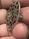 Vintage Taxco Sterling Silver Crushed Stone Turquoise Azurite Pendant Brooch — photo 10