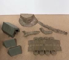 Vintage Original MARX Battleground WWII Accessories Lot - 9 Pieces