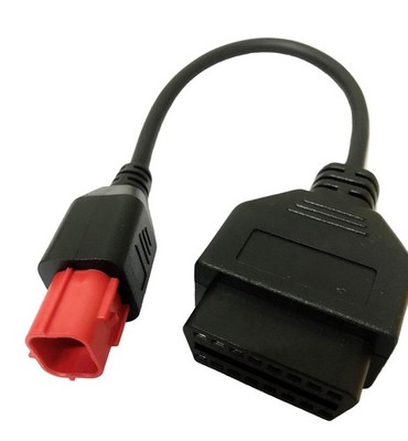 6pin to OBD2 Motorcycle Diagnostic Adapter Euro 5 Bike Tool Cable Scanner