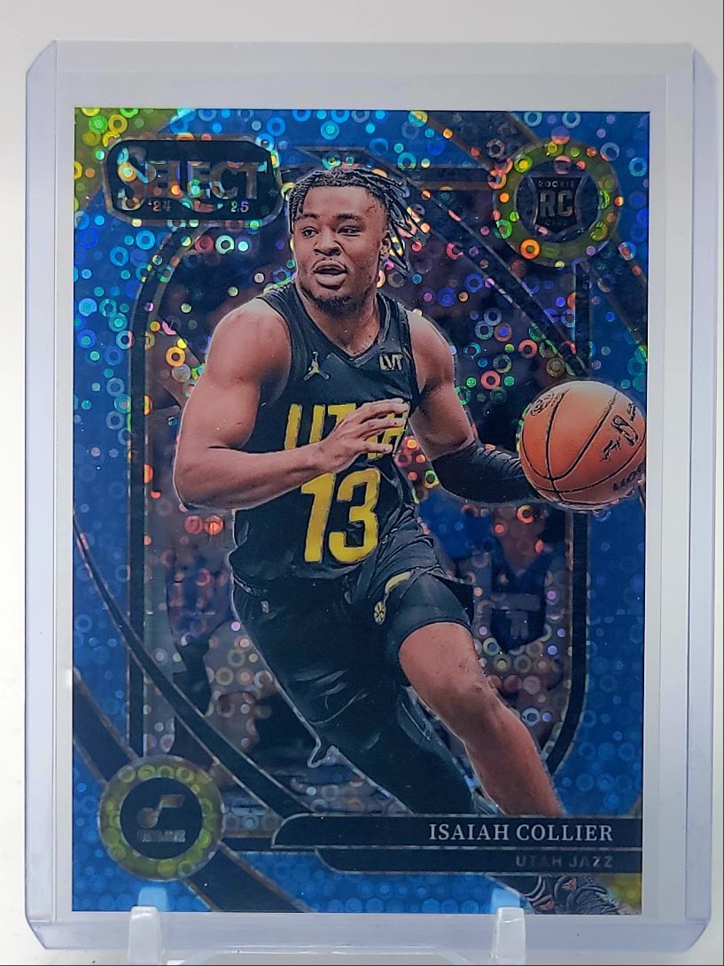 ISAIAH COLLIER 2024-25 SELECT COURTSIDE ROOKIE LIGHT BLUE DISCO RC /99 Q4370
