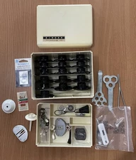 Singer Golden Touch & Sew 640 Vtg machine parts Lot in original plastic box