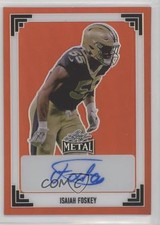 2024 Leaf Metal 1991 Orange Prismatic /4 Isaiah Foskey #91A-IF1 Auto 04tw