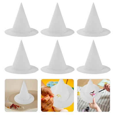 6 Pcs Kids Kindergarten Graduation Cap Blank Hats for Painting DIY