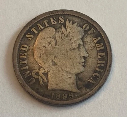 1899-O Barber Dime  Fine