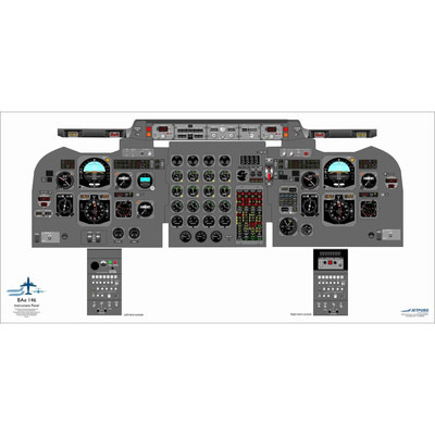 NEW British Aerospace 18'' x 36'' Cockpit Posters for Pilot Training