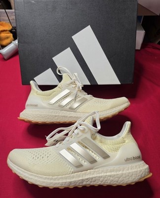 Adidas UltraBoost 1.0 Warm Vanilla Metallic JS1265 Running Shoe Women's Size-10