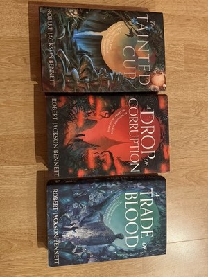 Robert Jackson Bennett The Broken Binding Signed Numbered Tainted Cup Trilogy