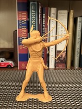 1964 Louis Marx  Co. 6" Plastic Indian Toy Figure Broken Bow