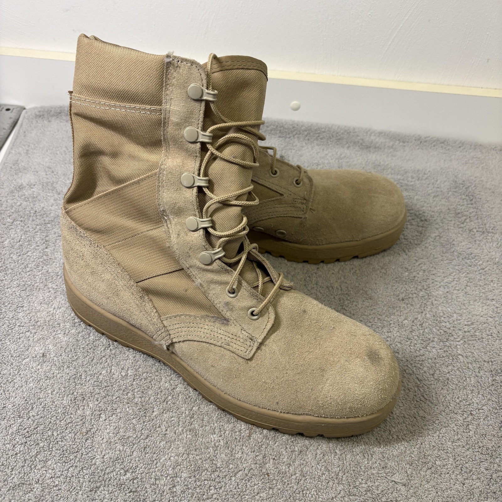 McRae Footwear Tactical Boots Mens 10R Desert Tan Sand Vibram Sole Army USGI