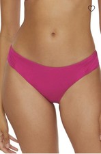 Trina Turk Monaco Shirred Hipster Swim Bottom NWT Fuchsia Pink Size 14
