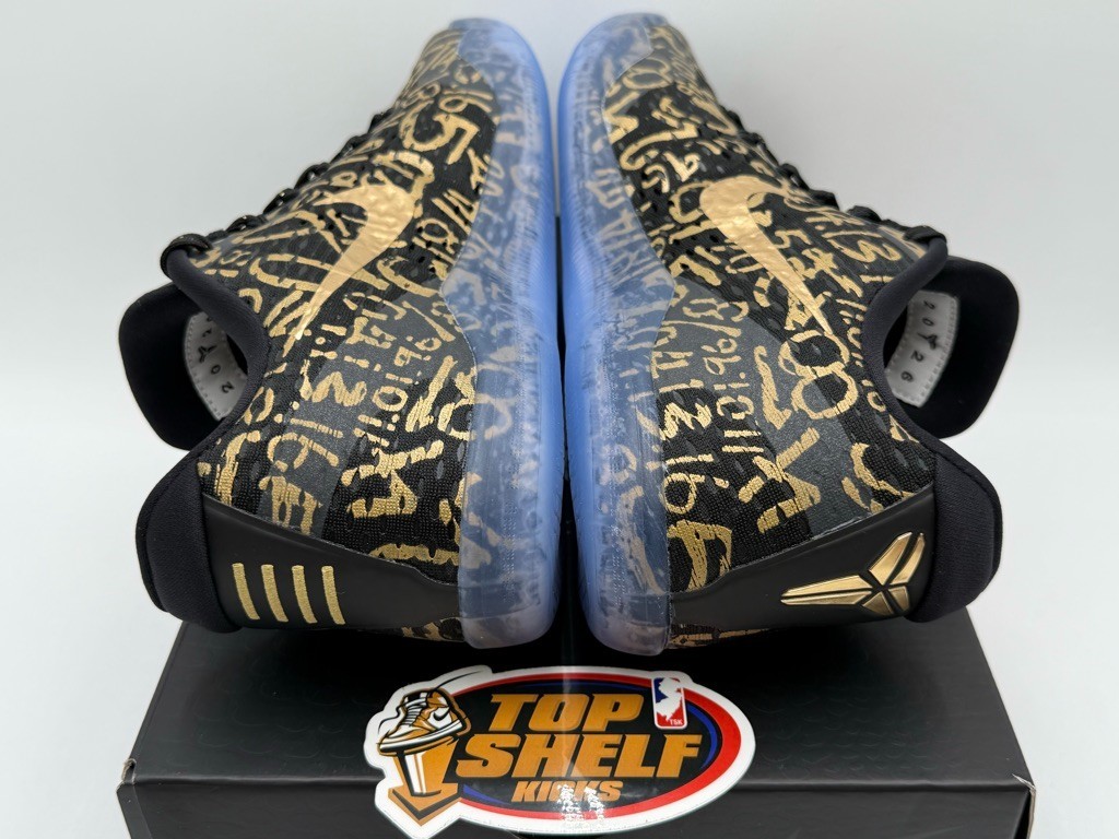 DS New Nike Kobe 11 Protro Low Mamba Day Black Gold 2026 Size 10