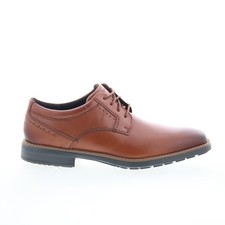 Rockport Next Gen Plain Toe Mens Brown Oxfords  Lace Ups Plain Toe Shoes