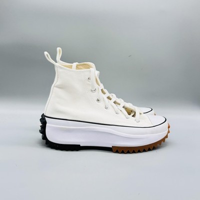 Converse Shoes Womens 7.5 White Textile Run Star Hike Hi High Top Sneakers