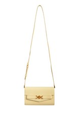 Versace Ivory Leather Gold Medusa Wallet Clut...