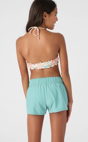 O'neill Swim Shorts Saltwater Girls Boardshorts Essentials Lane 2" Teal - Picture 2 of 5