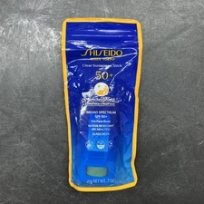 Shiseido Clear Sunscreen Stick SPF 50 For Face & Body - Size 20 g / 0.7 Oz. New