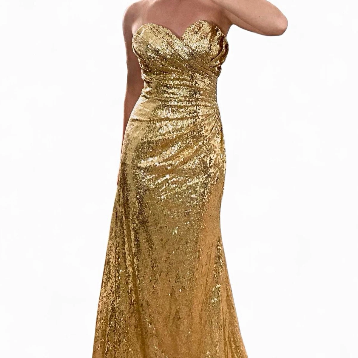 gold wedding dress size 18 Full-Length Dresses for sale twirl