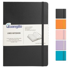 Lined Journal Notebook for Work with 160 Pages, 5.6" x 8" Hardcover Notebooks...