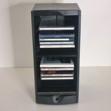 Porta CD in plastica contenitore torre a 20 posti comparti chiusura a serranda