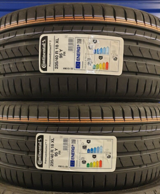 2X NEW CONTINENTAL PREMIUM CONTACT 7 235/40 ZR18 XL 95Y 235 40 18