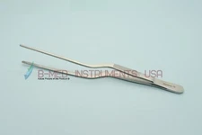 OR Grade Jansen Bayonet Nasal Dressing Forceps 6.5" Serrated Surgical Instrument