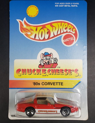 Hot Wheels 1996 Chuck E Cheese's '80s Corvette Limited Edition Car 1:64 - NIP