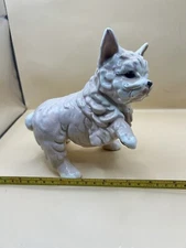 Vintage Kay Finch California Pink Terrier Dog Figurine Statue Ceramic Pottery