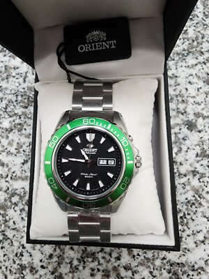 ORIENT EM75-C3A Automatic Mako XL Men's Wrist Watch Black Dial Day