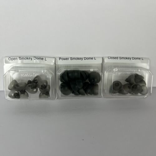 3 PACKS Phonak (Open, Closed AND Power Smokey Dome) LARGE 30 PCS Unitron Sonova