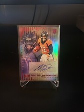 Montrell Washington 2022 Illusions Rookie Auto Red 53/99. Broncos