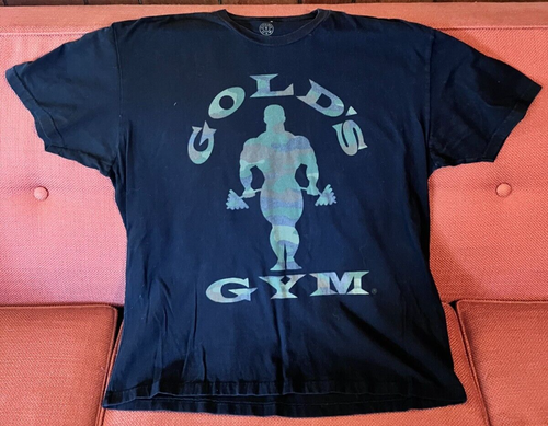 Gold's Gym Camo Design T-Shirt Men's XL Black