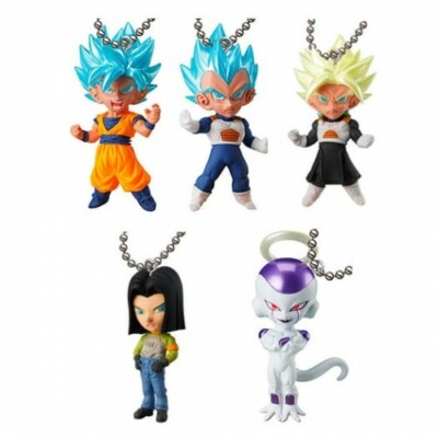 Lot Dragon Ball Super UDM 29 - 5 Figurines Keychain Ultimate Deformed Mascot Bandai