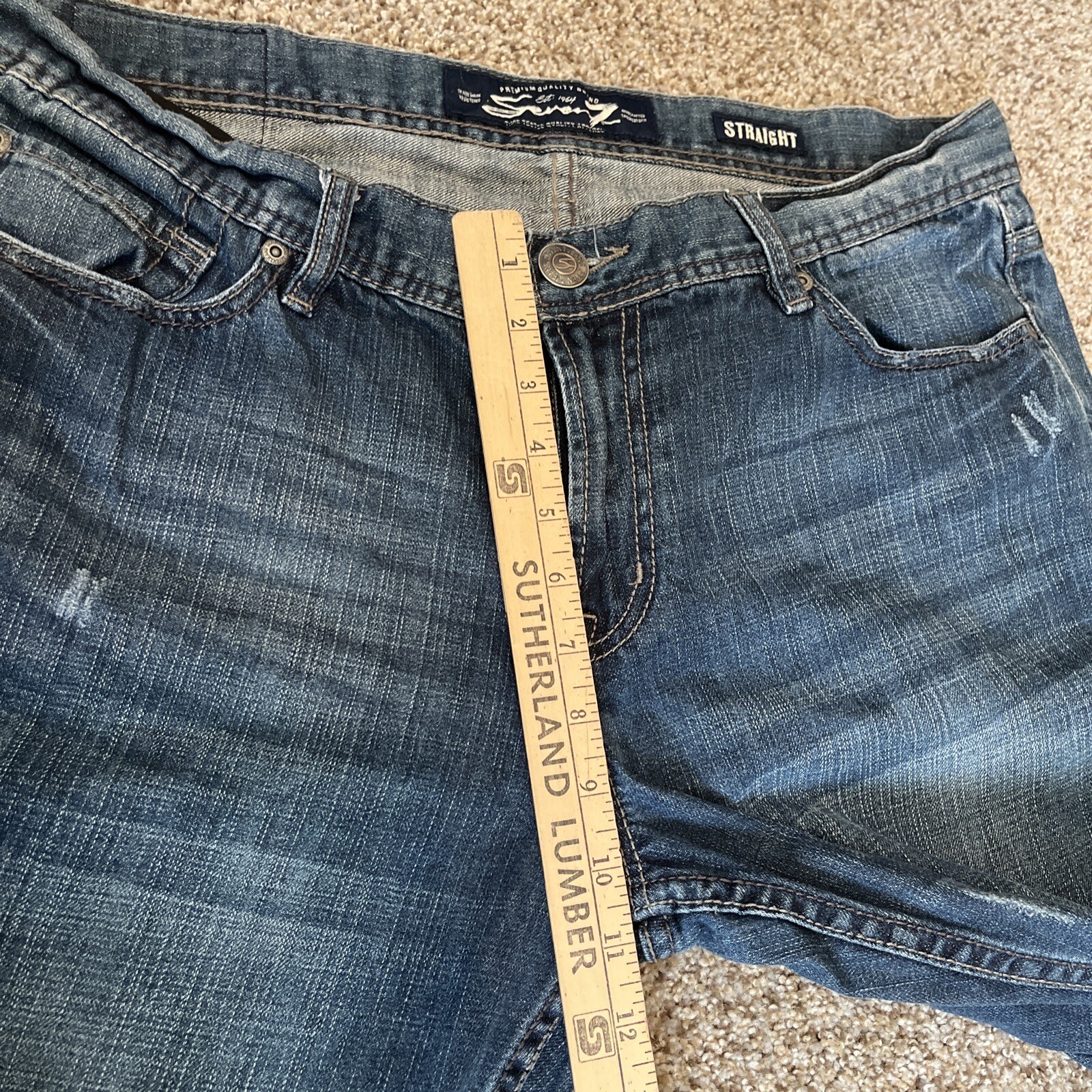 Seven 7 Jeans Men's 36 X 31 Straight Fit Denim Jeans - View 10