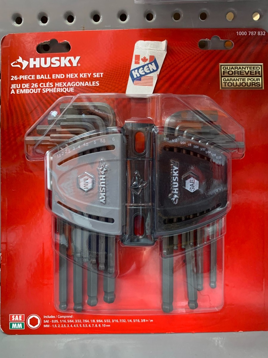 SAE/Metric Ball End Hex Key Set (26-Piece) SAE/Metric Ball End Hex Key Set (26-Piece)