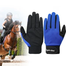 Horse Riding Gloves Equestrian Women Kids for Girls Boys Mesh Breathable
