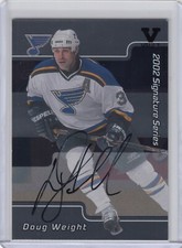 Doug Weight Auto ▪ 2001-02 ITG In The Game 2002 Signature Series #139 Blues