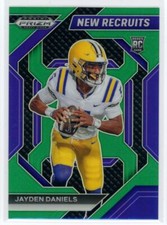 2024 Panini Prizm Draft Picks New Recruits Green Jayden Daniels RC LSU #NR-JDS