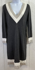FELICITY & COCO sweater Dress Size MEDIUM Grey long sleeve NEW (hh59)