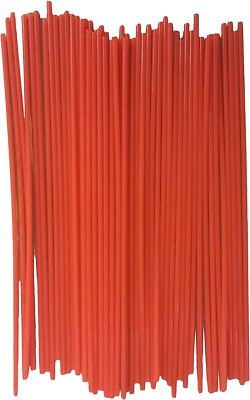 (100 Pack) 6'' Aerosol Spray Can Red Plastic Straws - Tip Extension Tubes for Aut